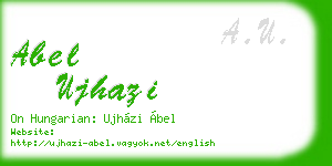 abel ujhazi business card