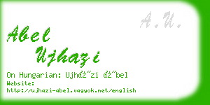 abel ujhazi business card